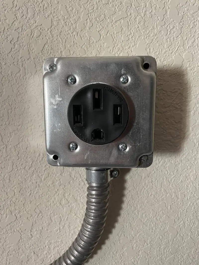 NEMA 14-50 outlet installed for Electrical Panel Upgrade in St. Paul